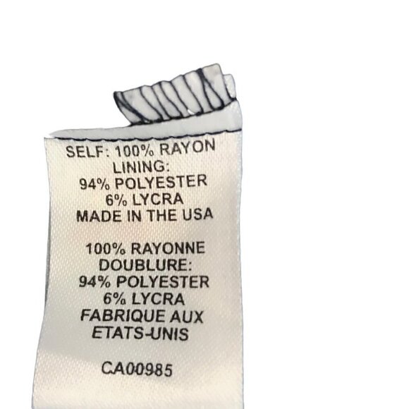 NANETTE Lepore Blue And Black Floral Print Dress Size 2 - Picture 7 of 7